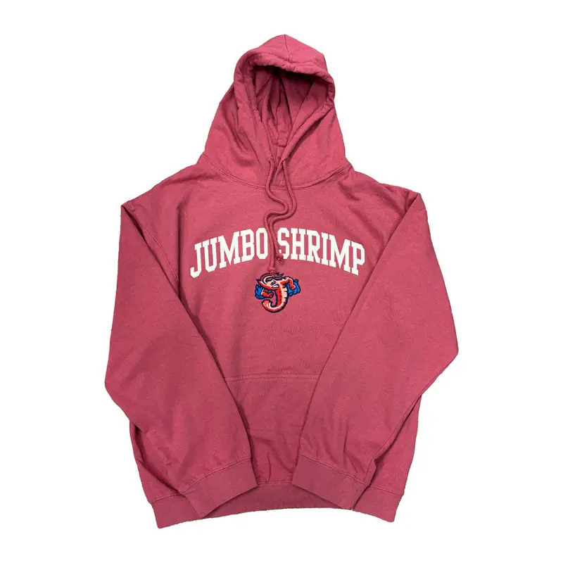 Jacksonville Jumbo Shrimp Soft As A Grape Crimson Hoodie