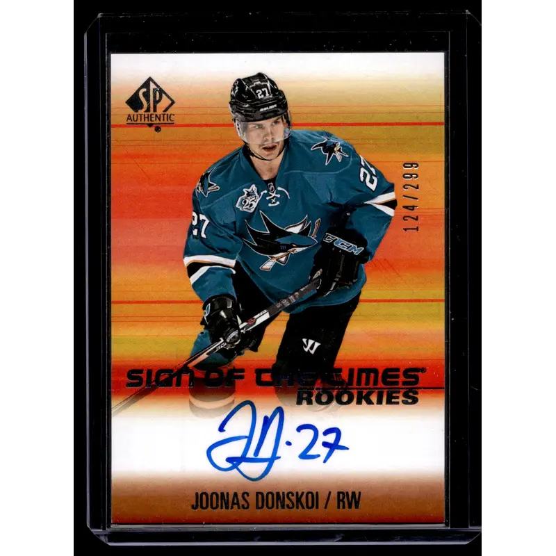 2015-16 SP Authentic - Sign of the Times Rookies - Joonas Donskoi #SOTR-JD /299 RY