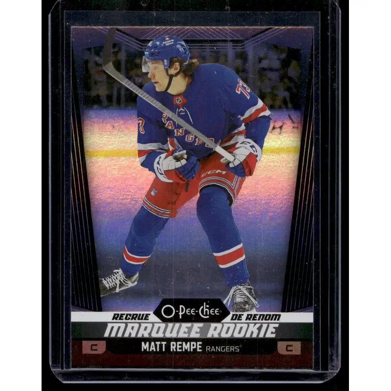 2024-25 O-Pee-Chee - Black Rainbow - Marquee Rookies - Matt Rempe #550 /100 RC