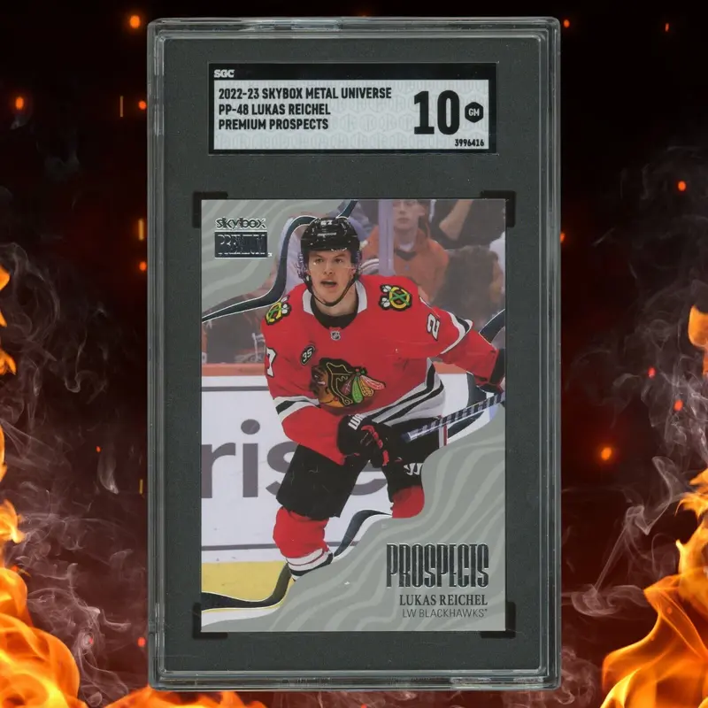 2022-23 Skybox Metal Universe LUKAS REICHEL Rookie Premium Prospects SGC 10 PP48