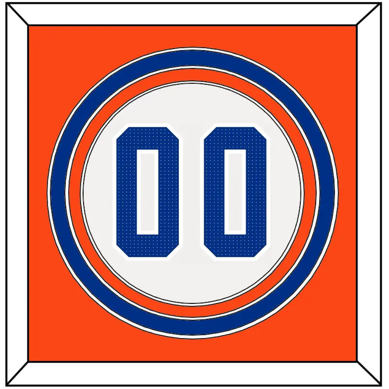 Florida Baseball Number - Home White - Triple Mat 3