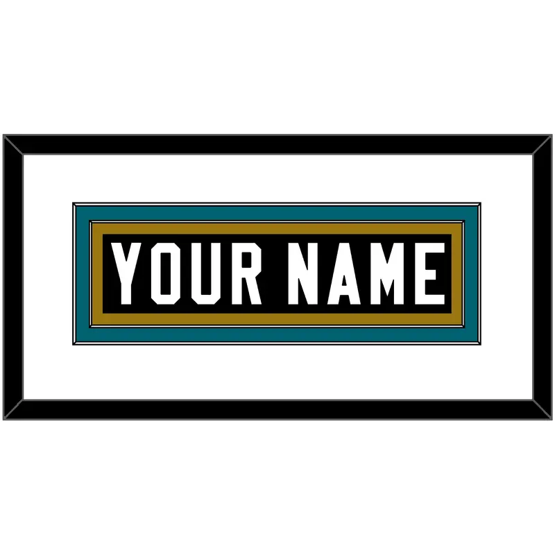 Jacksonville Nameplate - Alternate Black - Double Mat 1