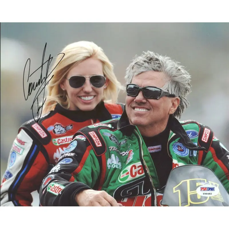 Courtney Force NHRA Drag Racing Signed Authentic 8X10 Photo PSA/DNA #Y96482