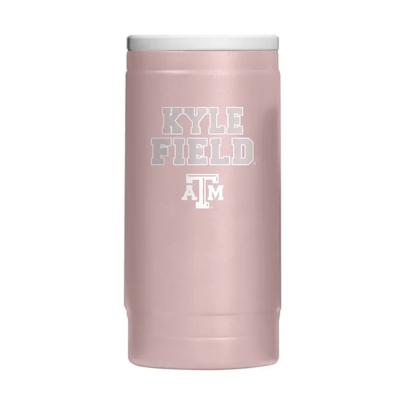 Texas A&M  Stencil Powder Coat Slim Can Coolie