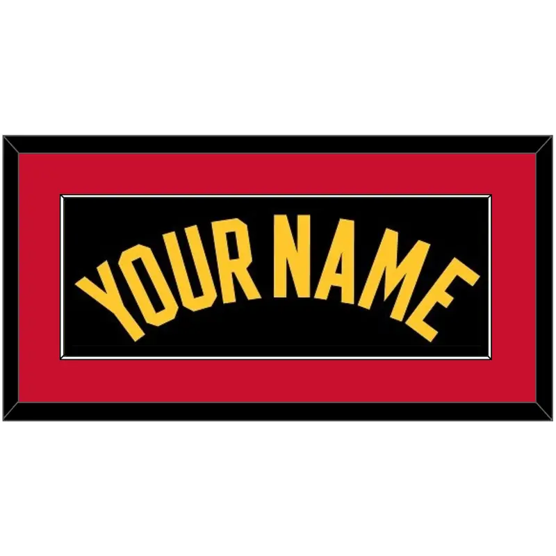 Atlanta Name - Black Statement - Single Mat 2