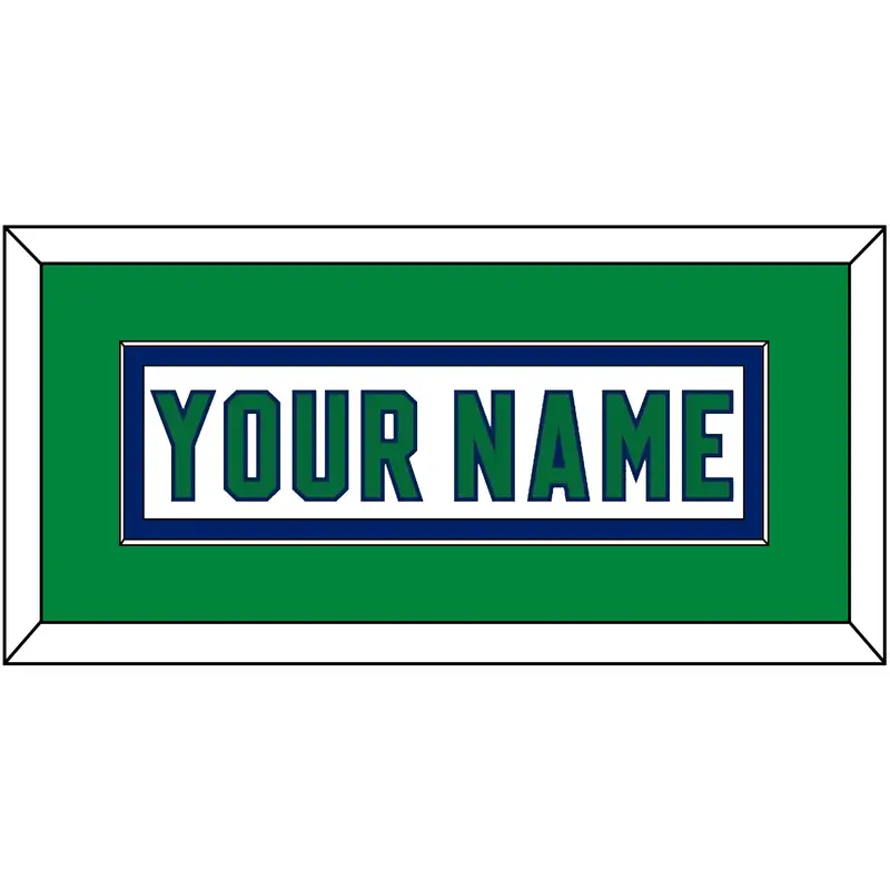 Carolina Nameplate - Heritage White - Single Mat 3