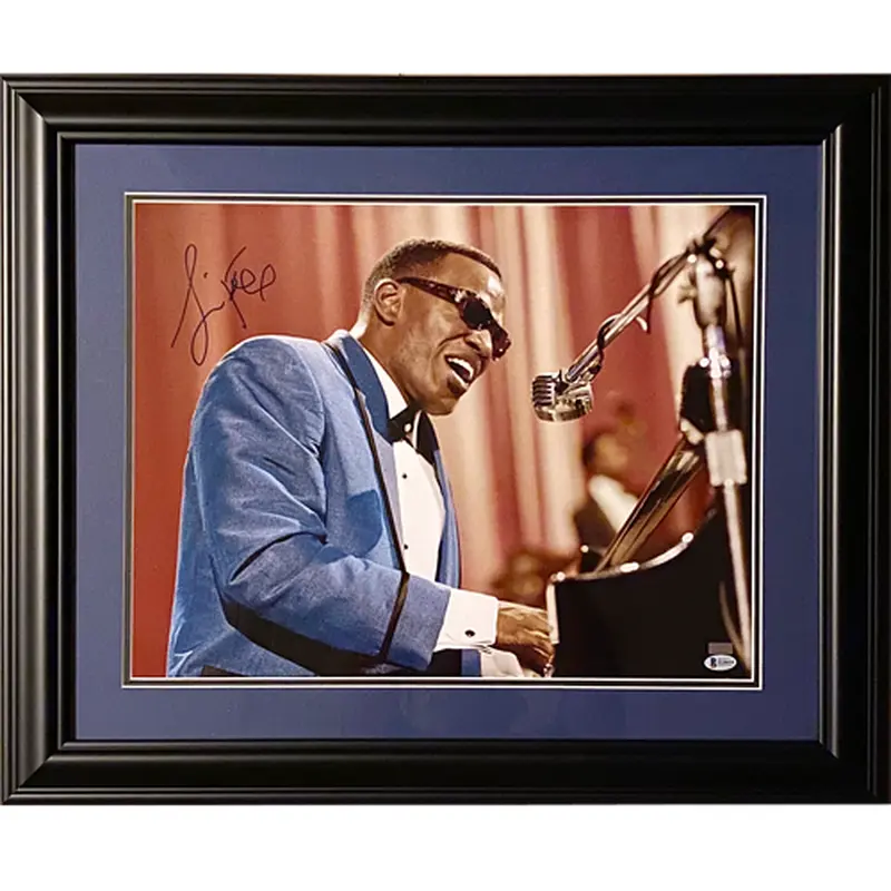 Jamie Foxx Autographed Ray Deluxe Framed 16x20 Photo - Beckett