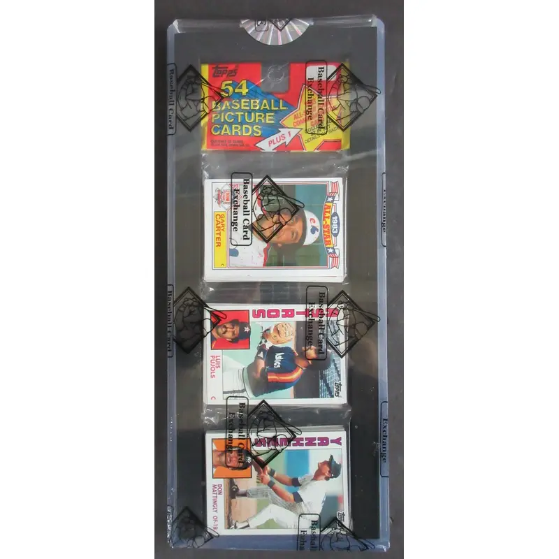 1984 Topps Baseball Unopened Rack Pack (24857) (Mattingly Top) (BBCE)
