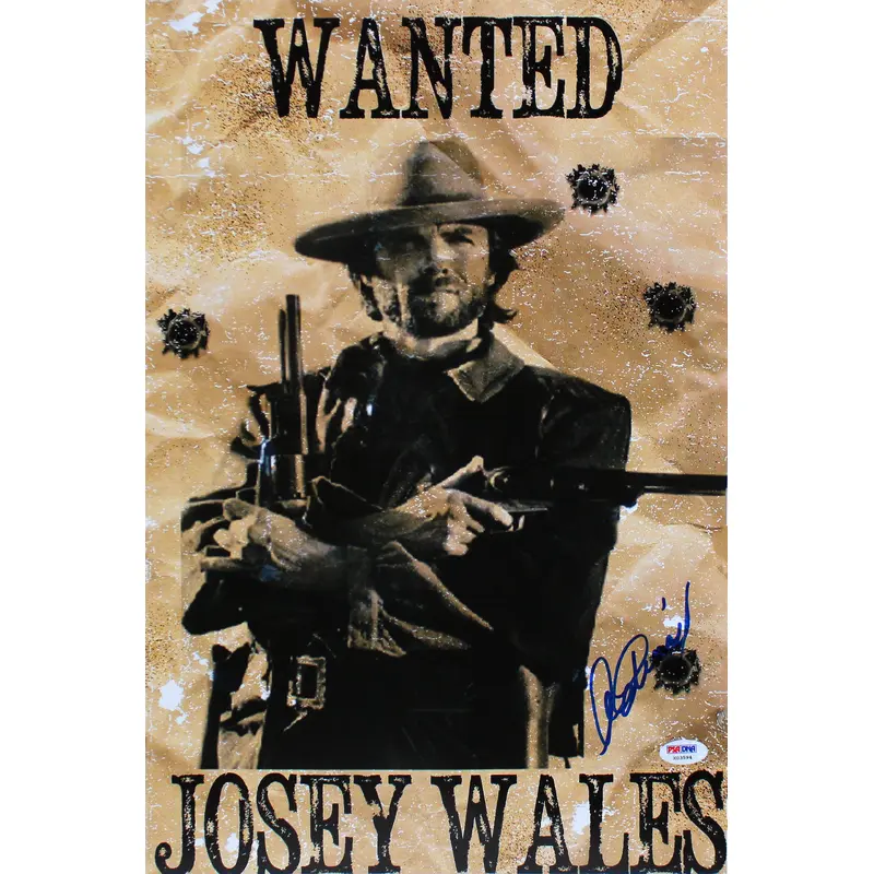 Clint Eastwood The Outlaw Josey Wales Authentic Signed 12x18 Photo PSA #X03594