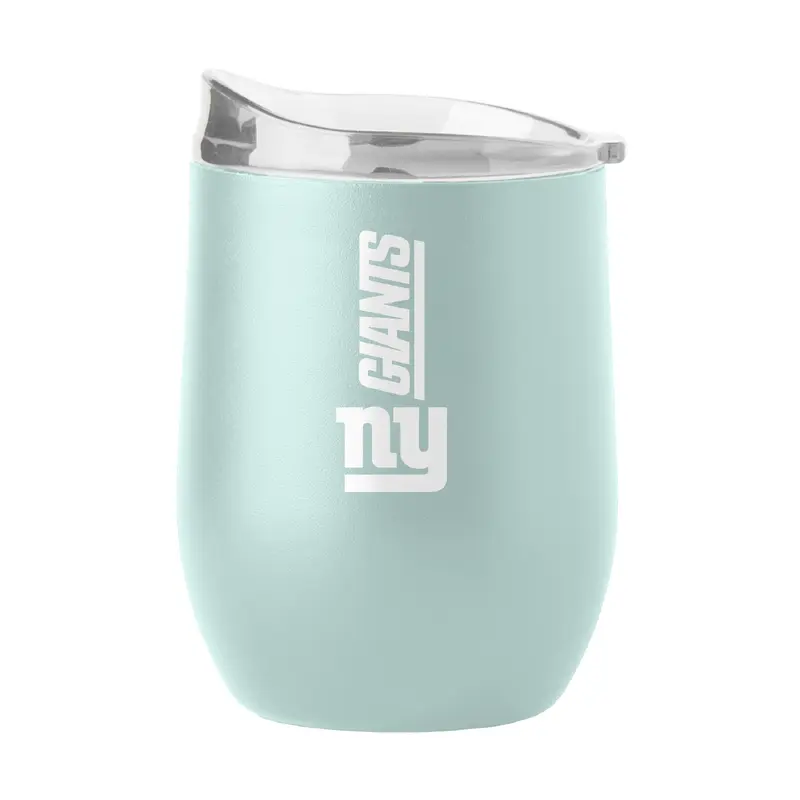 NY Giants 16oz Vertical Powder Coat Curved Beverage