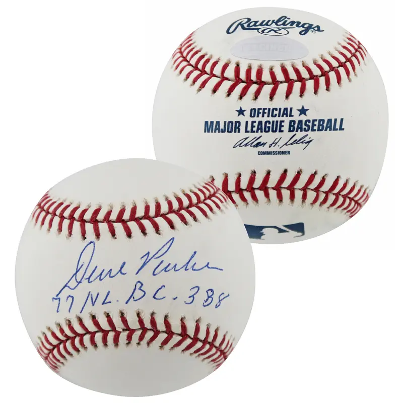 Pirates Dave Parker "77 NL BC .338" Authentic Signed Oml Baseball Steiner