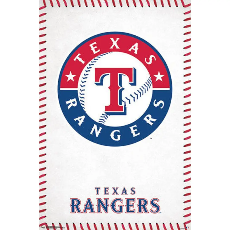 Texas Rangers Official MLB Baseball Team Logo Poster - Trends International