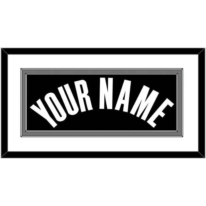 Brooklyn Name - Black Icon - Double Mat 1
