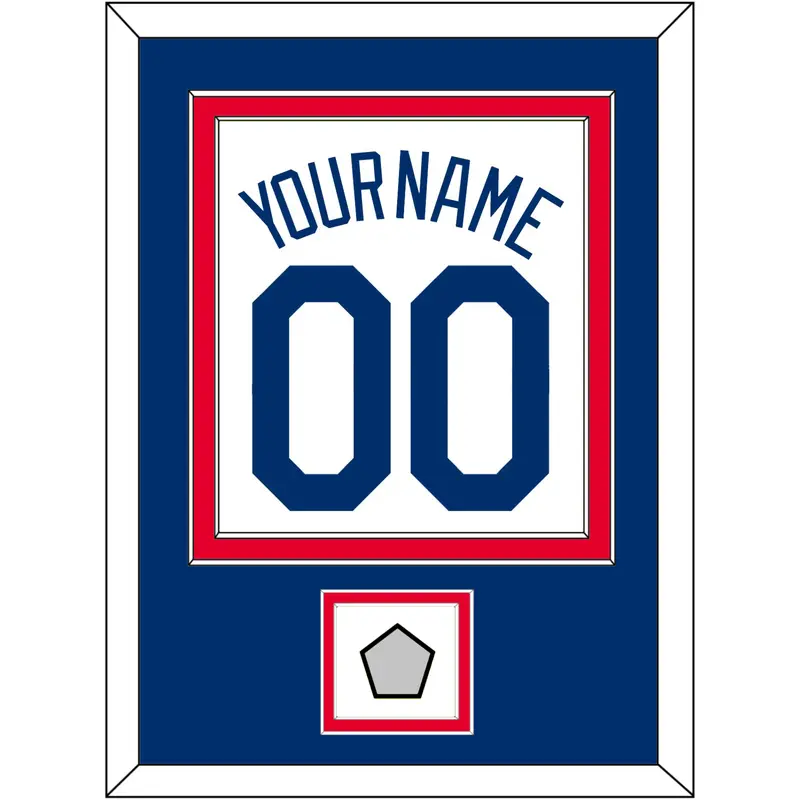 Los Angeles Name, Number & World Series Jersey Patch - Home White (2007-2023) - Double Mat 2