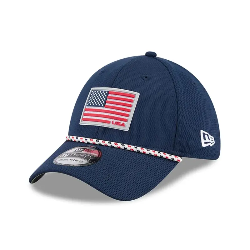 PGA Ryder Cup 2025 Saturday Dark Blue 39THIRTY Stretch Fit Cap