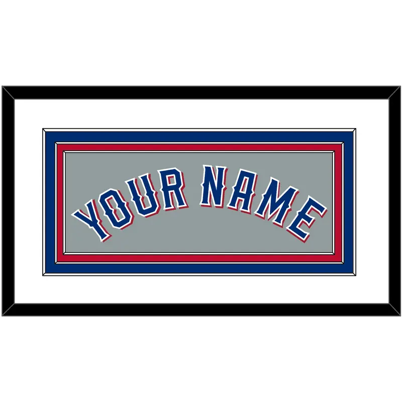 Texas Name - Road Gray (2020-2023) - Triple Mat 1