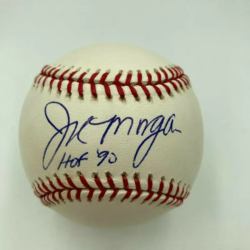Joe Morgan HOF 1990 Signed Autographed Official Major League Baseball JSA COA