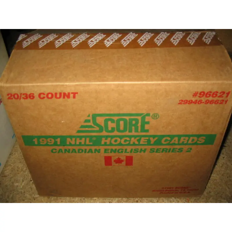 1991/92 Score Hockey Series 2 Case (20) Box) (Can/Eng)