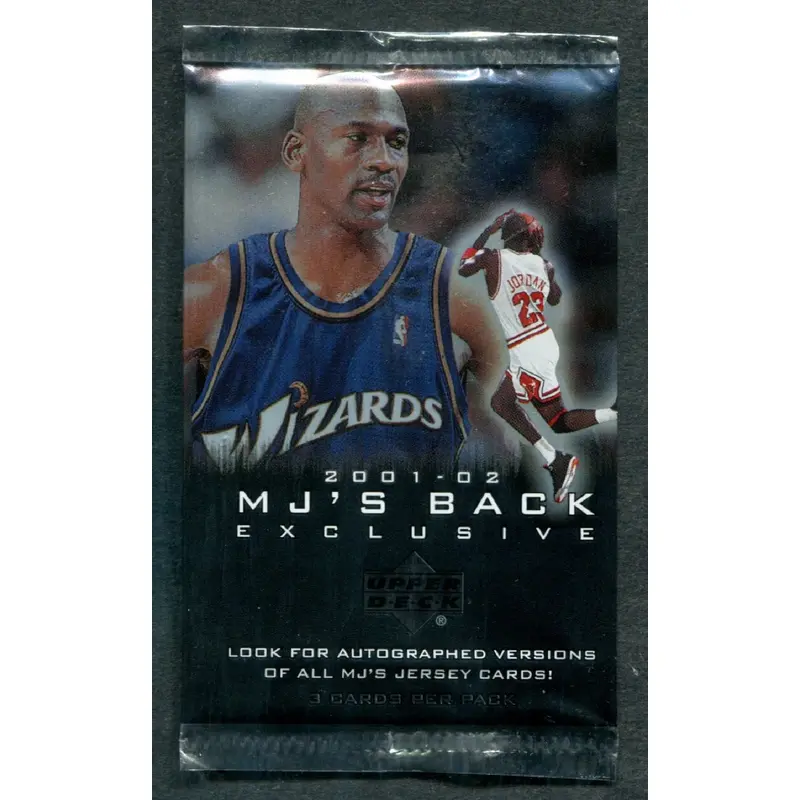 2001/02 Upper Deck MJ's Back Exclusive Basketball Unopened Pack (3)