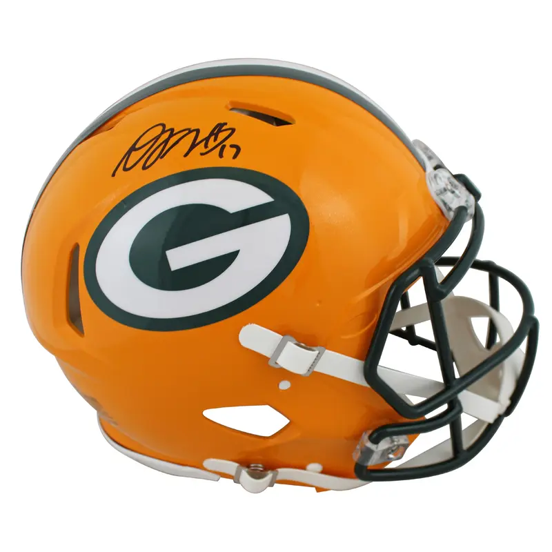 Packers Davante Adams Signed Full Size Speed Proline Helmet JSA Witness
