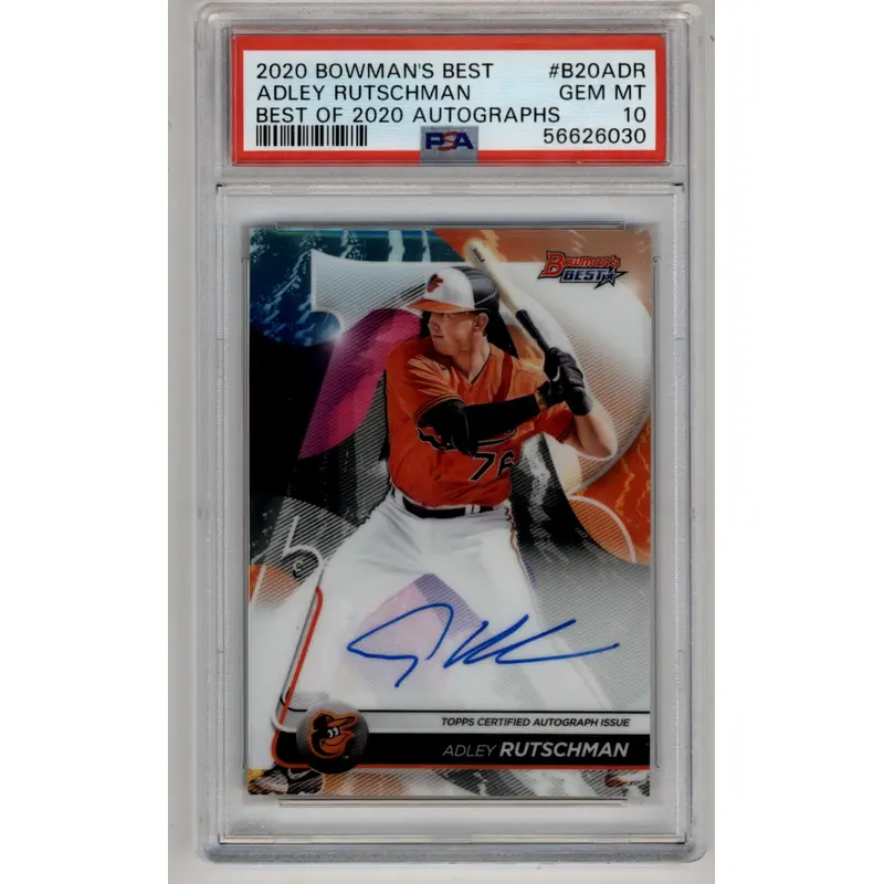 Adley Rutschman 2020 Bowman's Best Best of 2020 Autos PSA 10 Gem Mint 6030