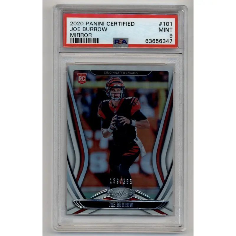 Joe Burrow 2020 Certified #101 Mirror 139/299 PSA 9 Mint