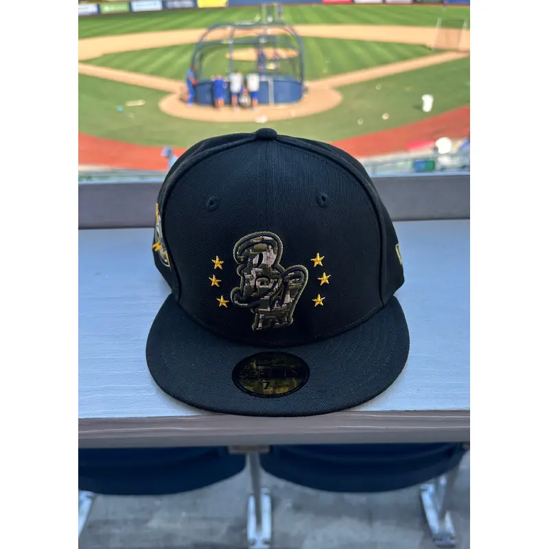Pensacola Blue Wahoos 2024 Armed Forces Day New Era 59Fifty Fitted Hat