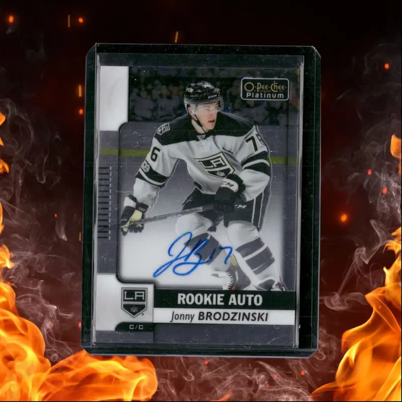 2017-18 O-Pee-Chee Platinum Jonny Brodzinski Rookie Auto #R-JB