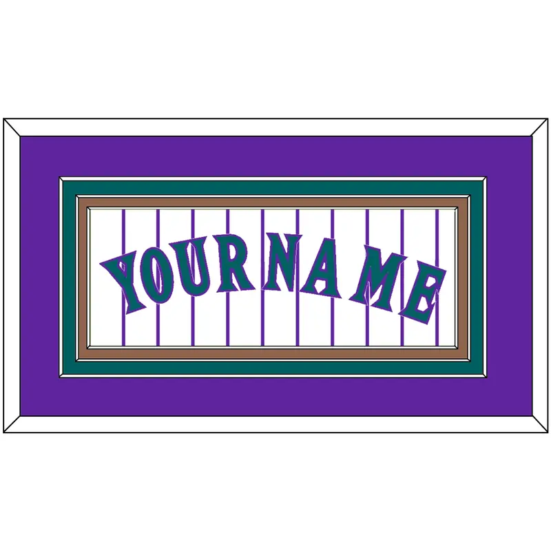 Arizona Name - Alternate Home White Pinstripes (1998-2006) - Triple Mat 2