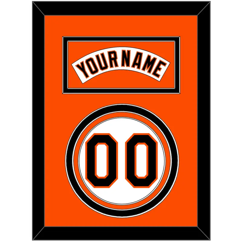 Baltimore Nameplate & Number - Home White (1995-1997) - Triple Mat 3