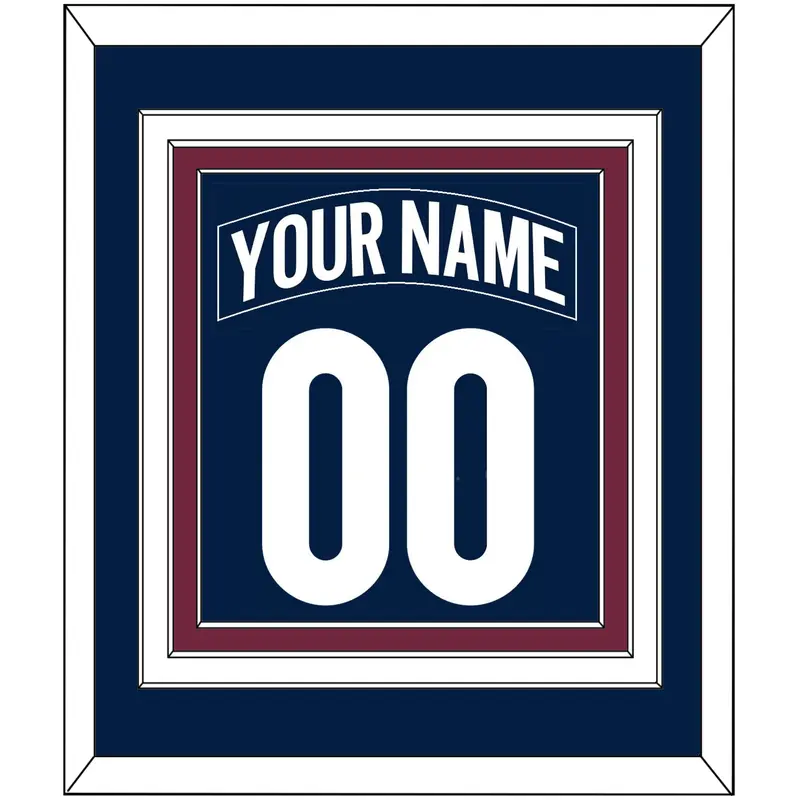 Colorado Nameplate & Number (Back) Combined - Alternate Navy - Triple Mat 2