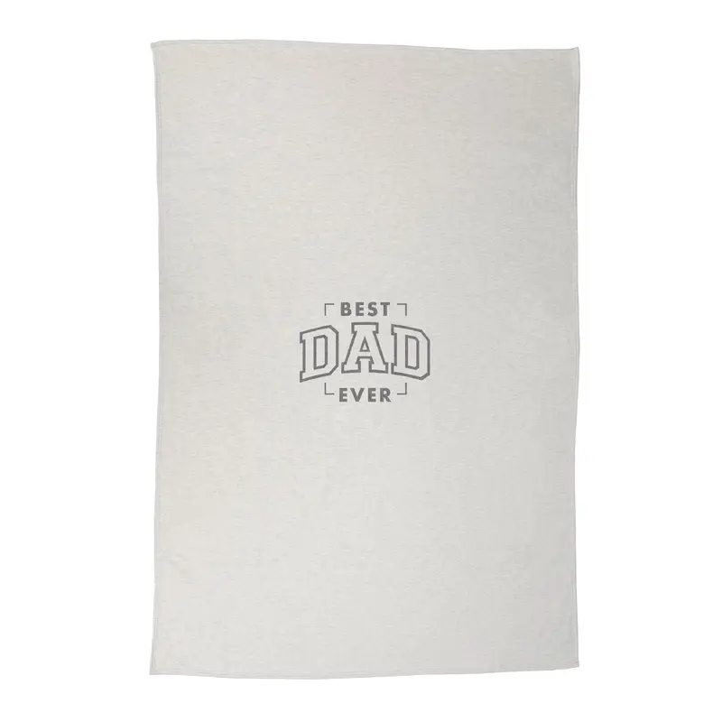 Father's Day Best Dad Ever Sublimated Sweatshirt Blanket