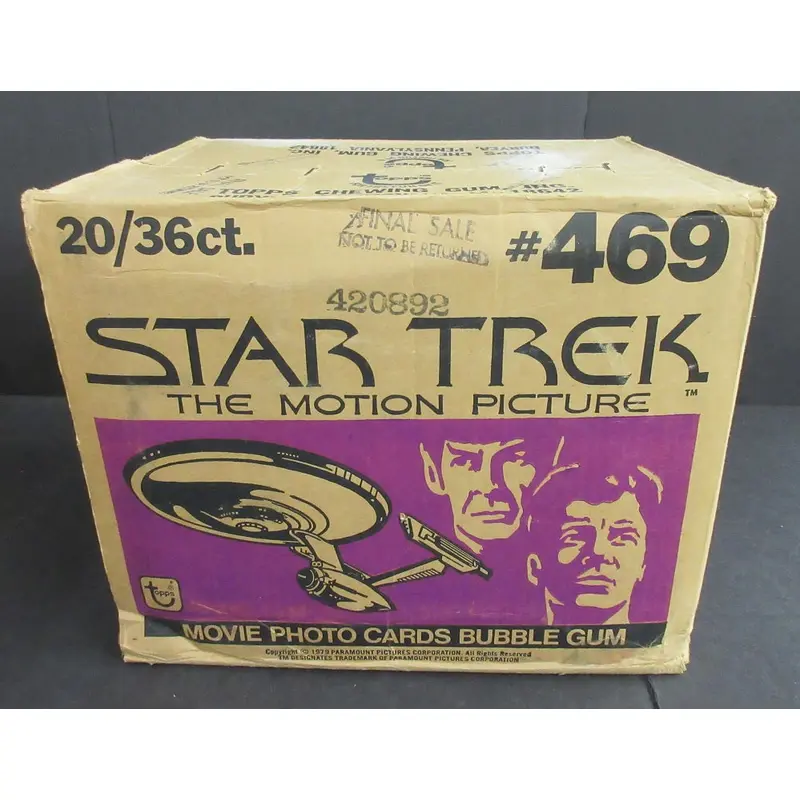 1979 Topps Star Trek Wax Case (20 Box)