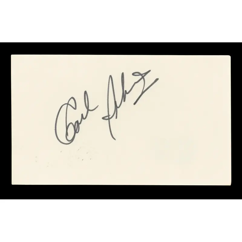 Carl Perkins Musician Authentic Signed 3x5 Index Card Autographed BAS #BL96717