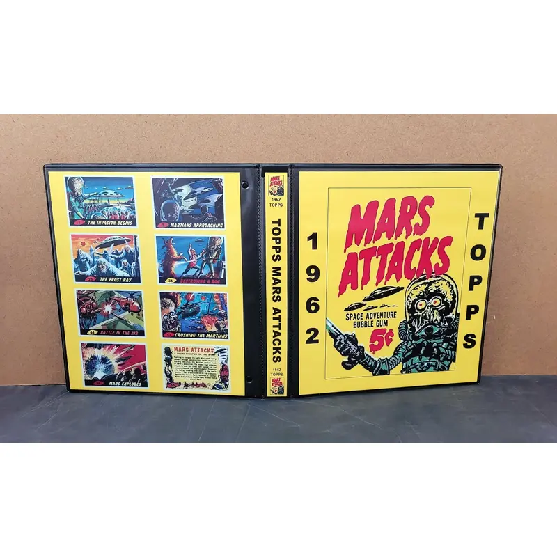 1962 Topps Mars Attacks Cards Custom Made Album Binder 3 Sizes - 3497