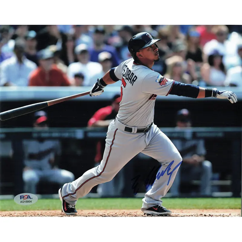 DELMON YOUNG signed 8x10 photo PSA/DNA Minnesota Twins Autographed
