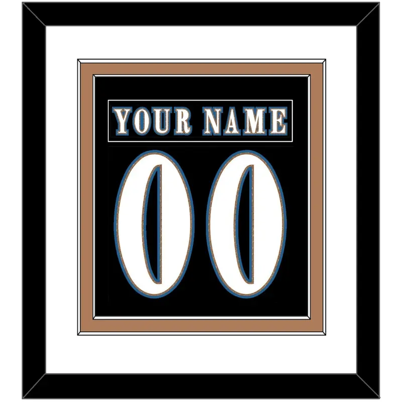 Washington Nameplate & Number (Back) Combined - Alternate Black - Double Mat 2