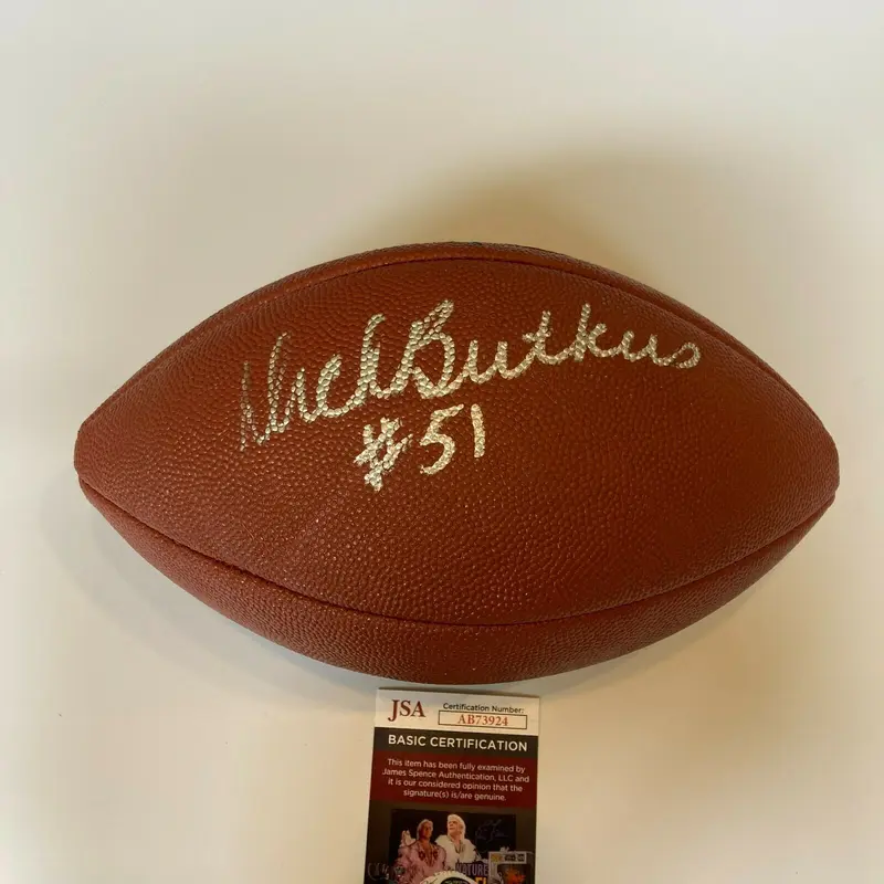 Dick Butkus #51 Signed Wilson Official NFL Football JSA