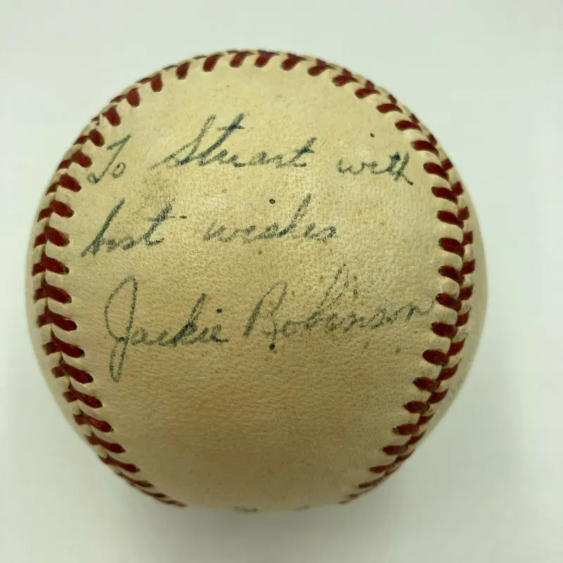 Jackie Robinson Single Signed Official National League Baseball Beckett COA