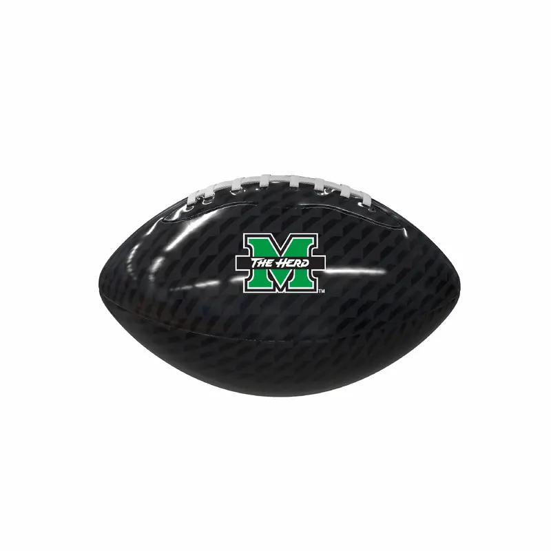 Marshall Black Carbon Fiber Mini Glossy Football