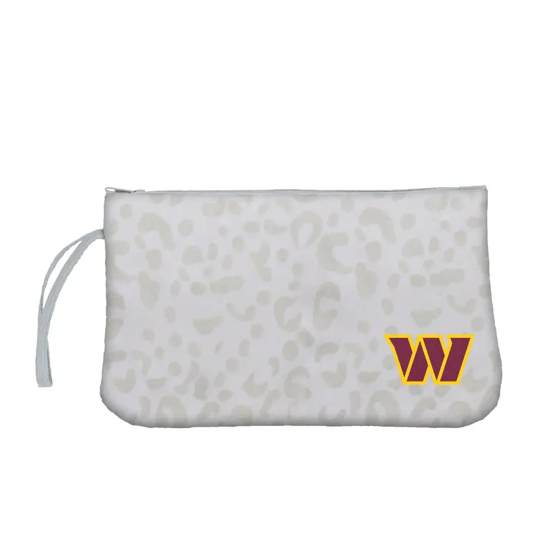 Washington Commanders Leopard Print Wristlet