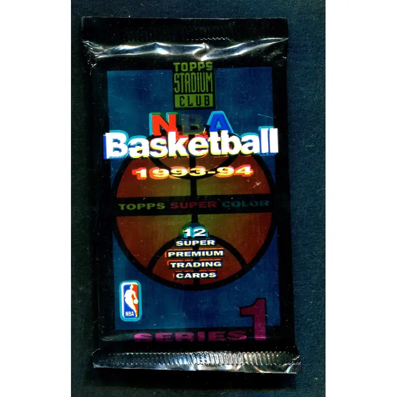 1993/94 Topps Stadium Club Basketball Unopened Series 1 Pack