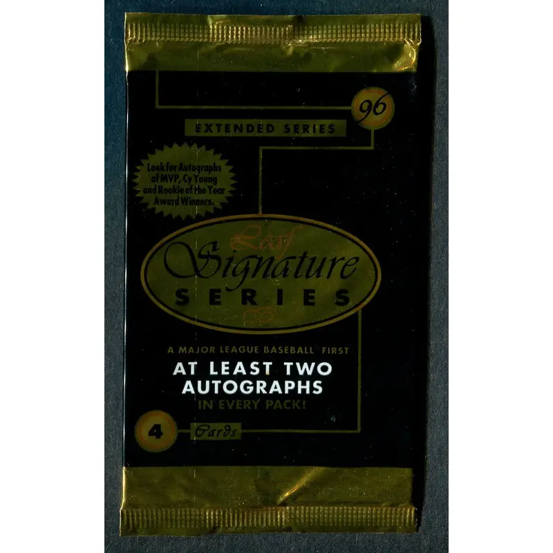 1996 Leaf Signature Series Baseball Extended Series Unopened Pack