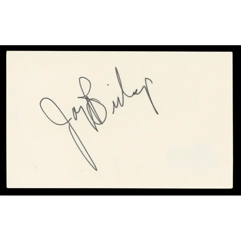 Joey Bishop Ocean's 11 Authentic Signed 3x5 Index Card Autographed BAS #BL98464