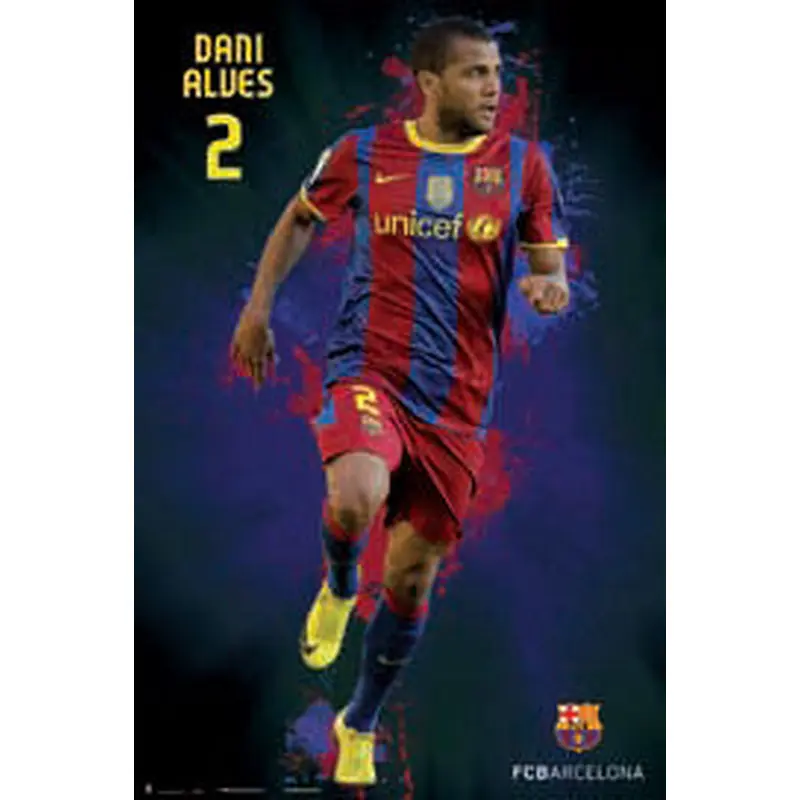 Dani Alves "SuperAction" FC Barcelona Poster - G.E. (Spain)