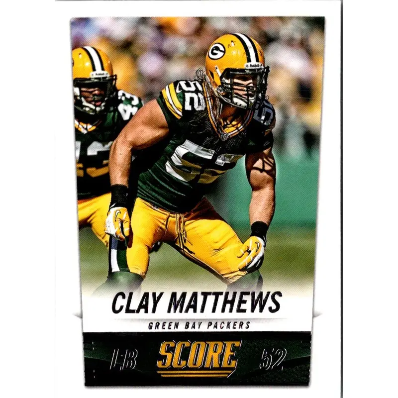 2014 Score Scorecard Clay Matthews #86