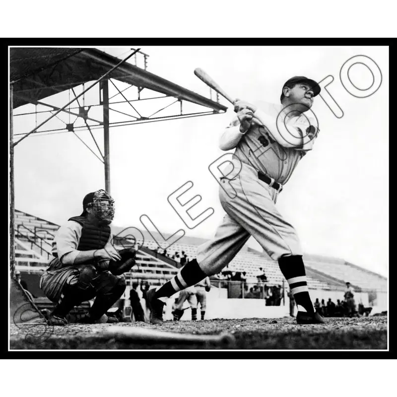 Babe Ruth 8X10 Photo - 1935 Boston Braves - 730