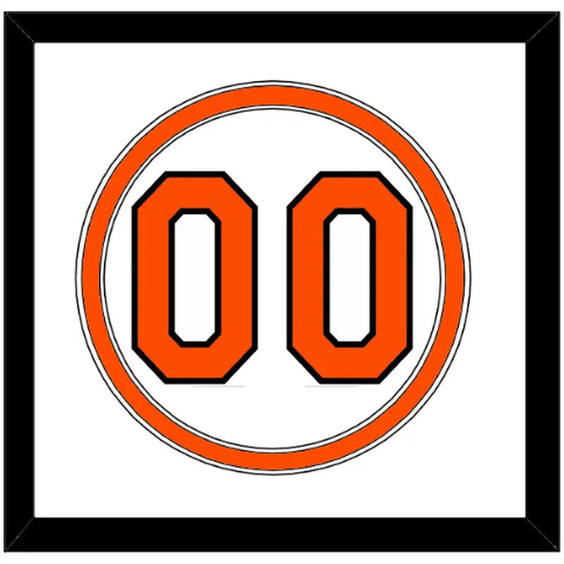 Baltimore Number - Home White (2004-2008) - Double Mat 1