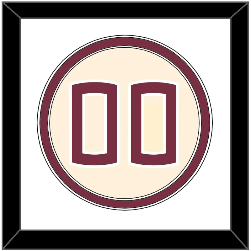 Florida State Baseball Number - Alternate Gold (2016-2018) - Double Mat 1