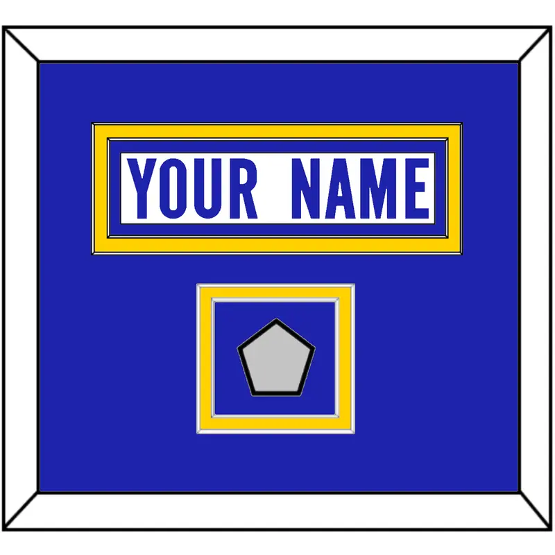 Los Angeles Nameplate & Super Bowl LVI Champions Patch - Road White - Double Mat 3